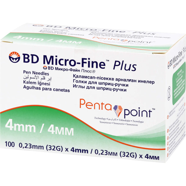 Igły do wstrzykiwaczy BD Micro-fine+ 4 mm 0,23x4 mm, 1 opakowanie = 100 sztuk