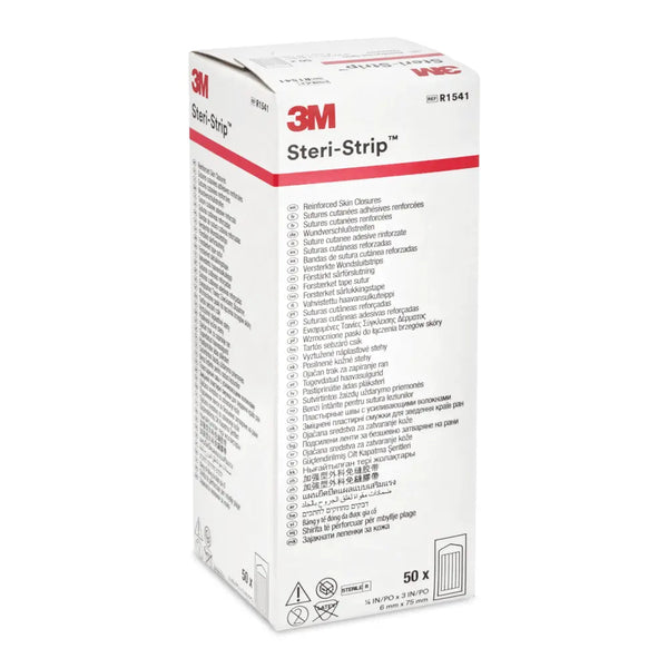 3M R1541 Steri-Strip paski do zamykania ran 6 mm x 75 mm (50 x 3 paski)