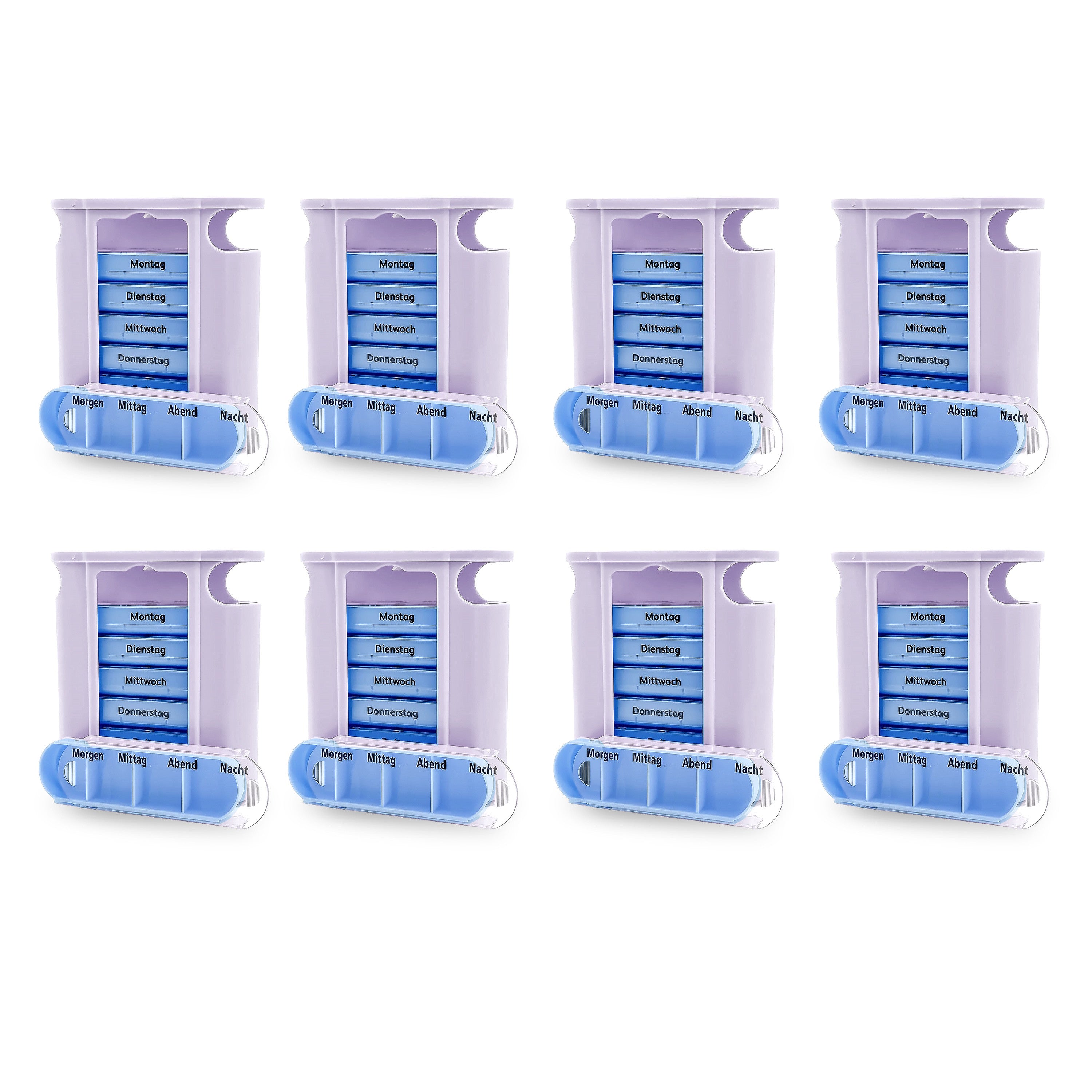 HaseMed Weekly Pill Organizer, Pill Box for 7 Days