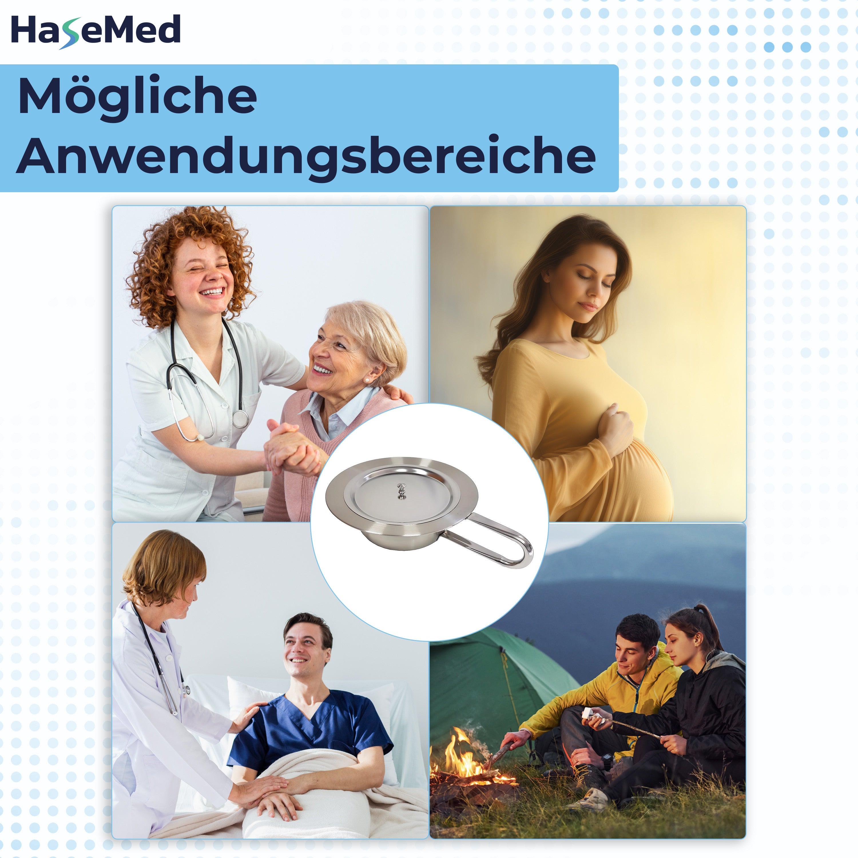 Basen HaseMed z pokrywą, stal nierdzewna ok. 31 cm