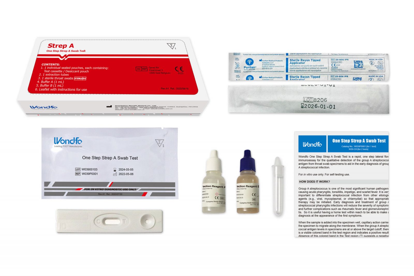 Wondfo Group A Streptococcus Rapid Test – Scarlet Fever Self-Test