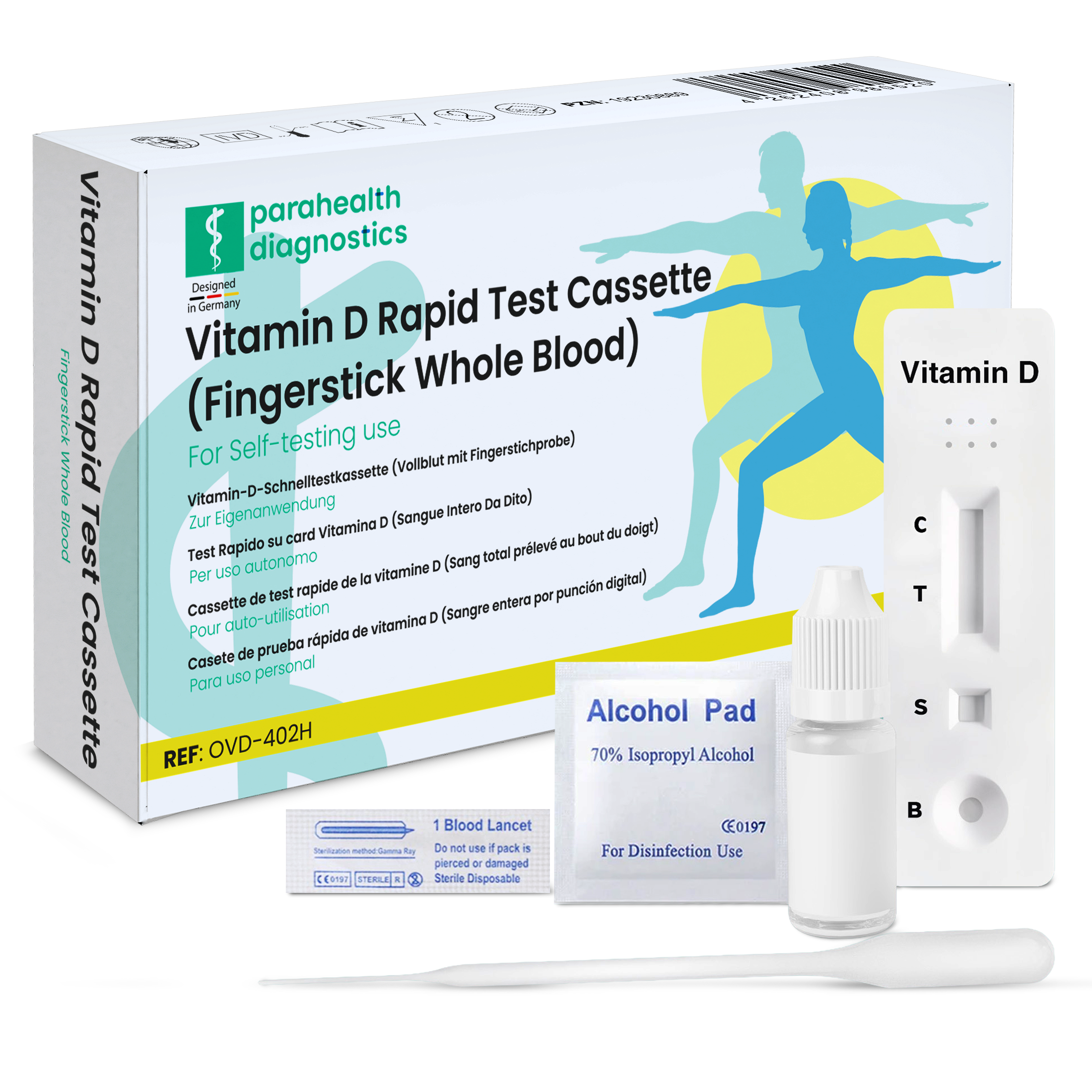 parahealth diagnostics Vitamin D Rapid Test – Check Deficiency in 10 Min. | At-Home Fingerstick Self-Test