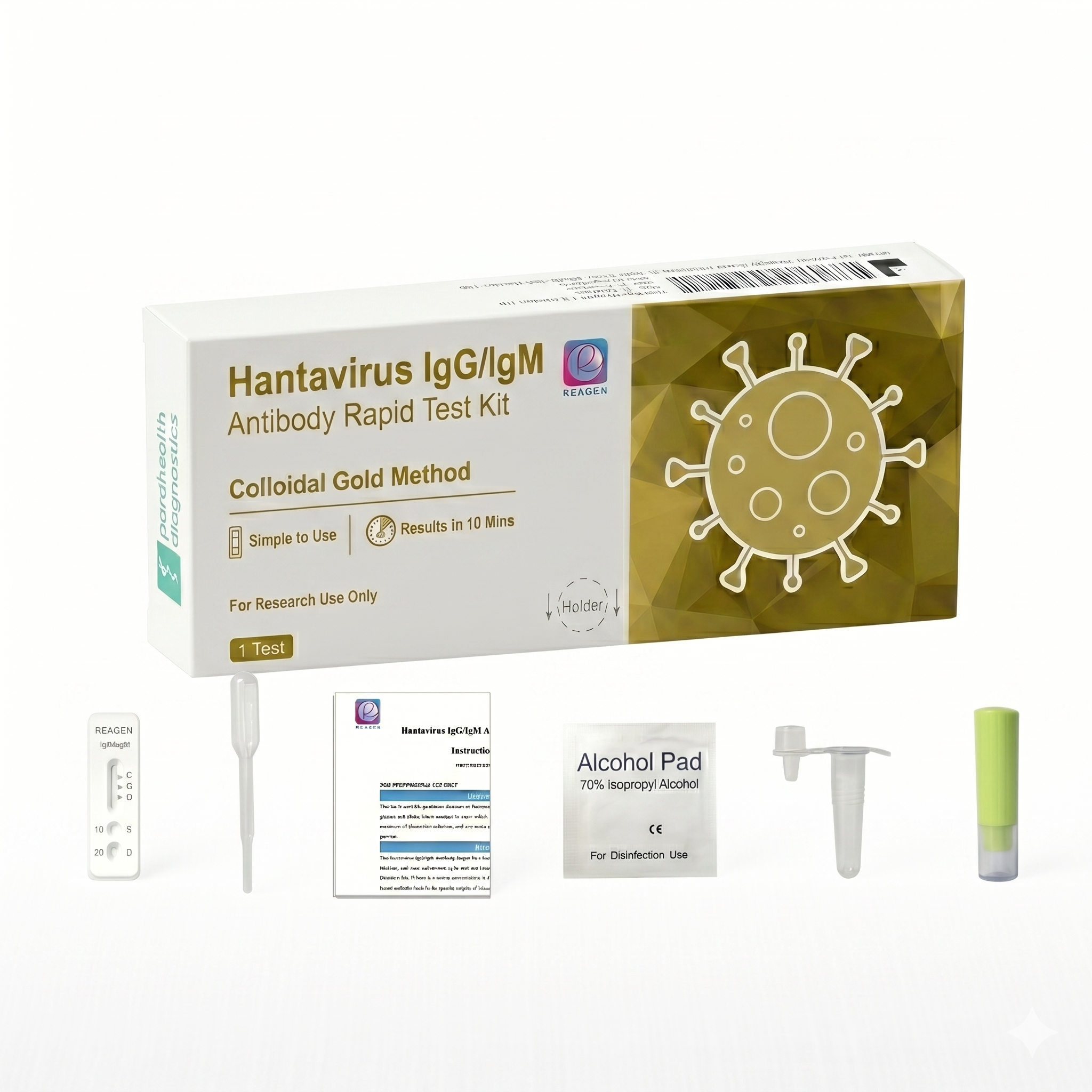 Test Hantawirus IgG/IgM — szybki test kasetkowy