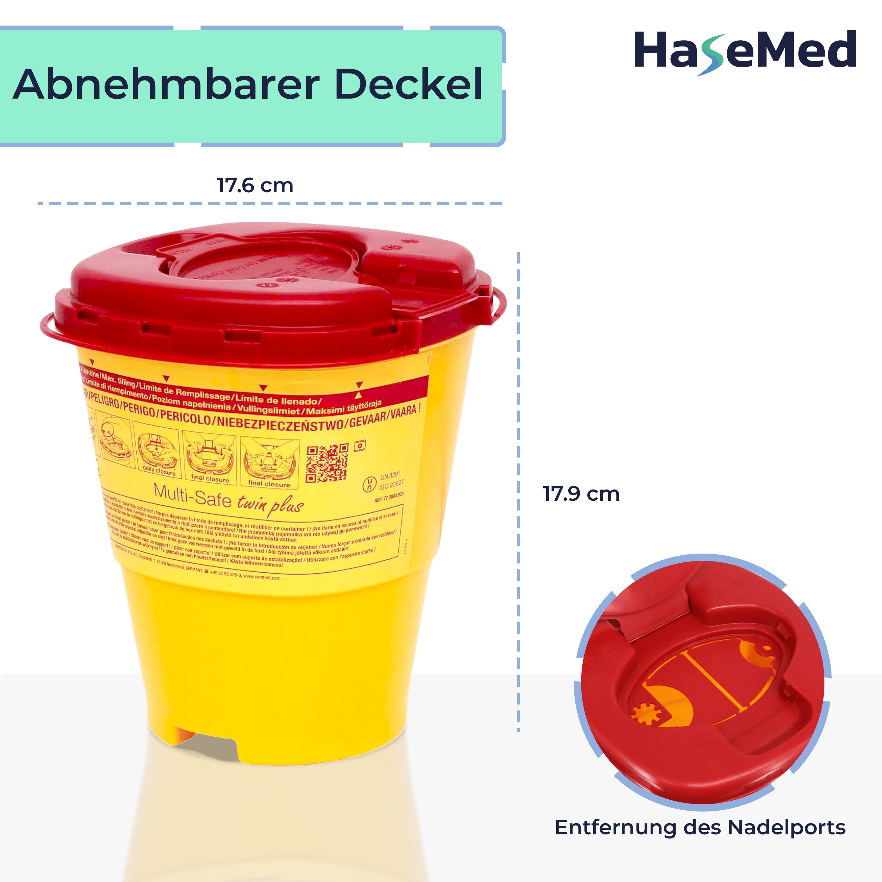 HaseMed Sharps Container 2.5L
