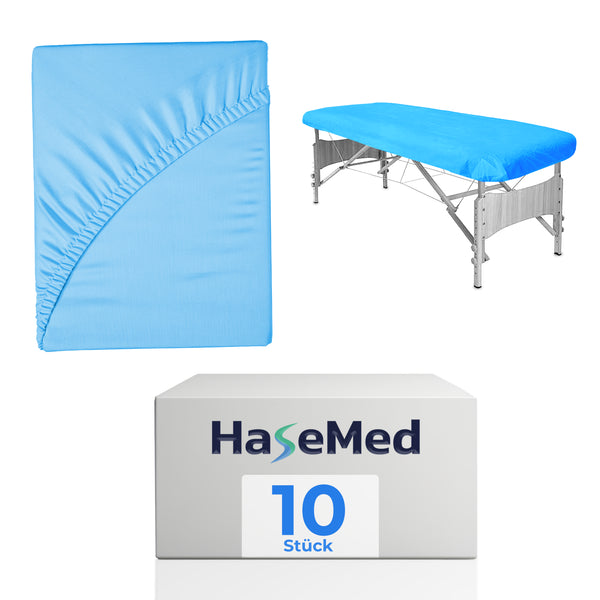 HaseMed Jednorazowe ochraniacze na materac CPE 210 × 90 × 20 cm – 10 szt.