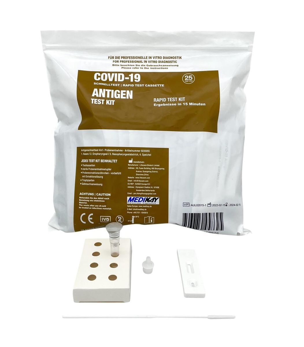 Lifecosm COVID-19 Rapid Test Antigen Test Kit 4in1 Professional Test (Nasal & Oropharyngeal, Nasal & Lolli)