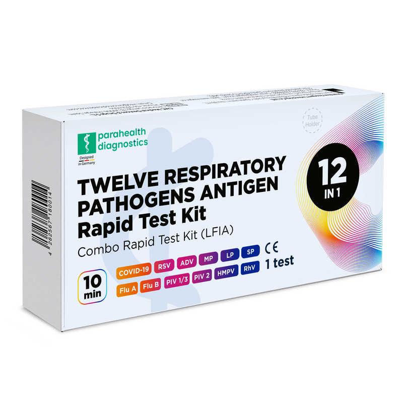 parahealth diagnostics 12-in-1 Szybki test antygenowy do diagnostyki chorób dróg oddechowych