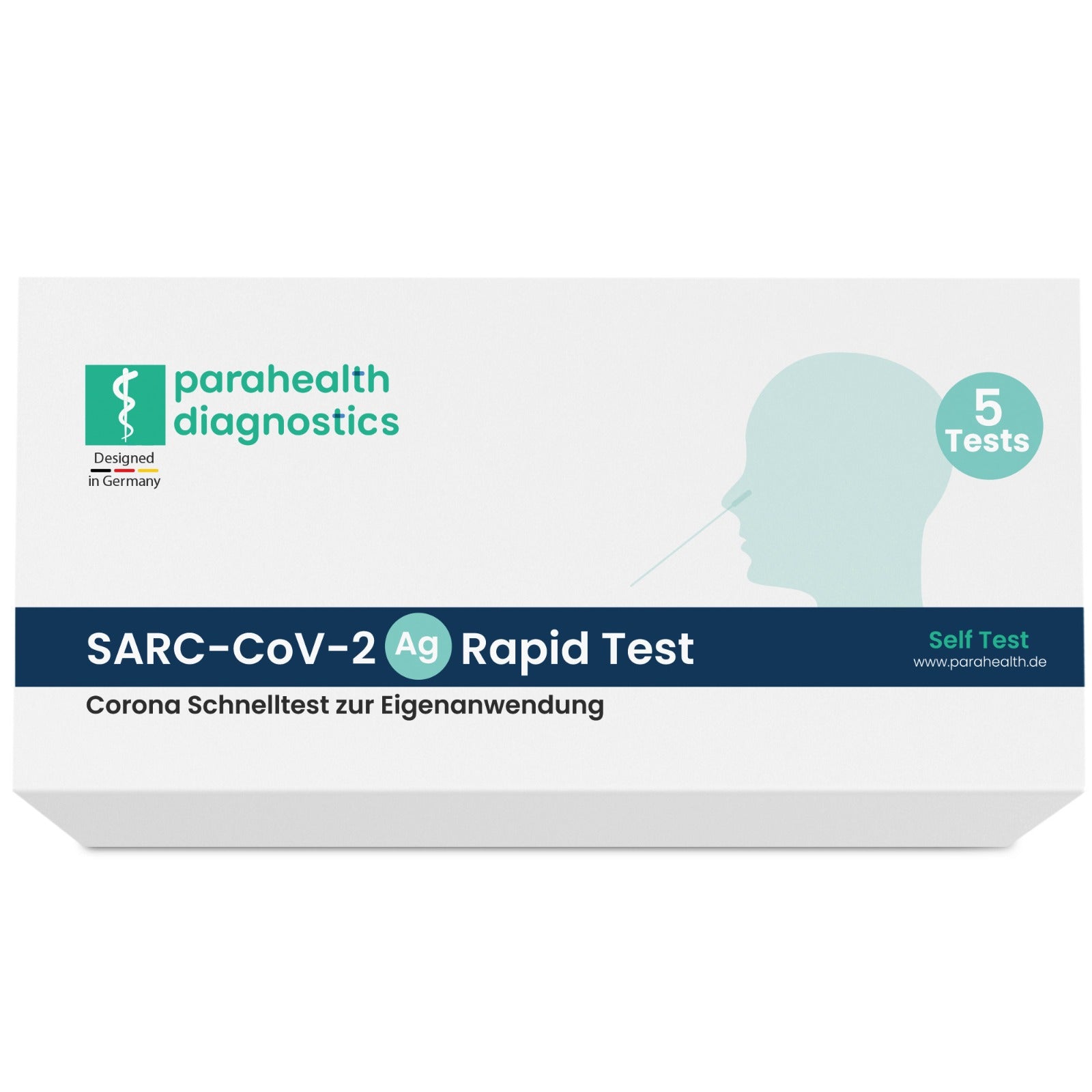 Parahealth diagnostics SARS-CoV-2 szybki test antygenowy do samokontroli (5 testów)