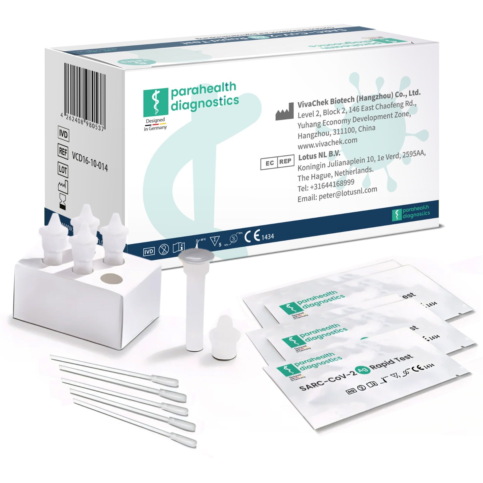 Parahealth diagnostics SARS-CoV-2 szybki test antygenowy do samokontroli (5 testów)