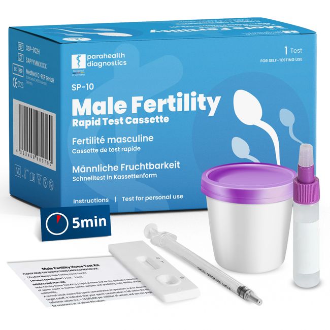 parahealth diagnostics Rapid Test for Male Fertility, Sperm Test Cassette